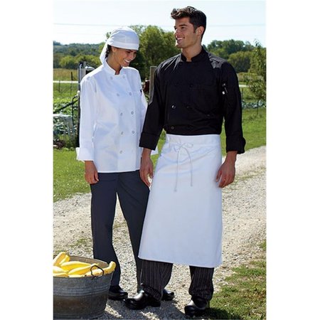 NATHAN CALEB Classic 5.25 oz Poplin Chef Coat in Black - 4XLarge NA2487316